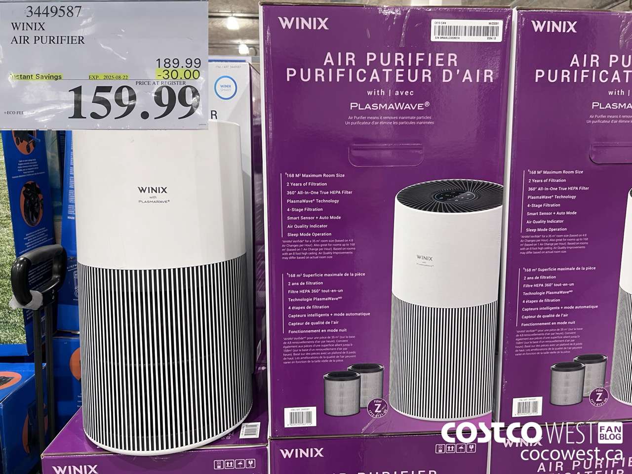 3449587 WINIX C610 AIR PURIFIER ($30.00 INSTANT SAVINGS EXPIRES ON 2025-08-22) $159.99