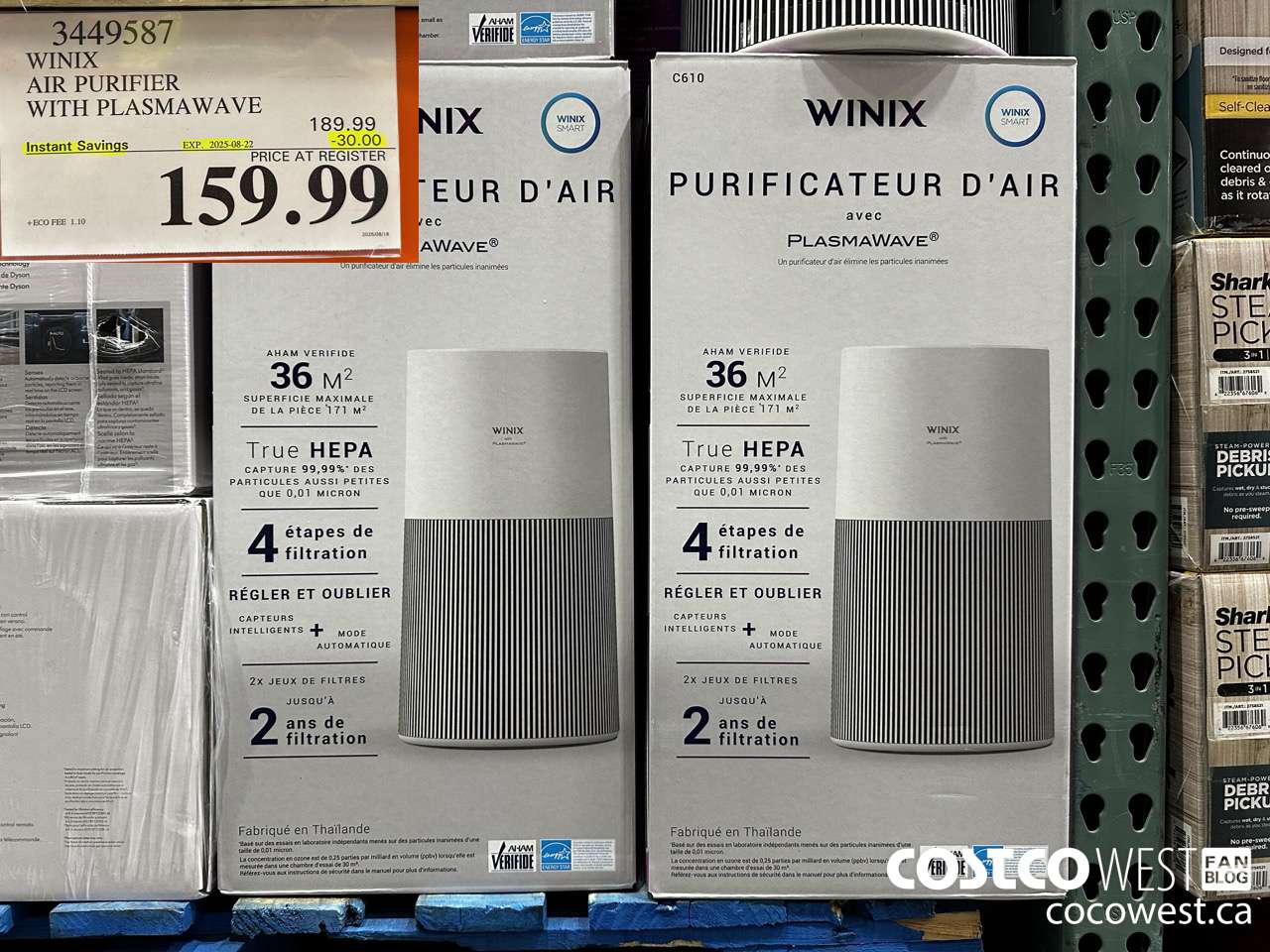 3449587 WINIX C610 AIR PURIFIER ($30.00 INSTANT SAVINGS EXPIRES ON 2025-08-22) $159.99