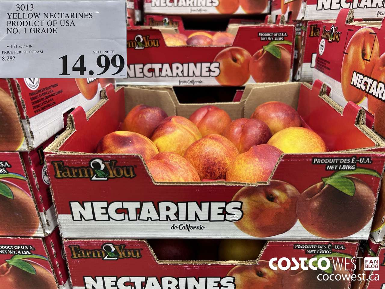 3013 YELLOW NECTARINES PRODUCT OF USA NO. 1 GRADE $14.99