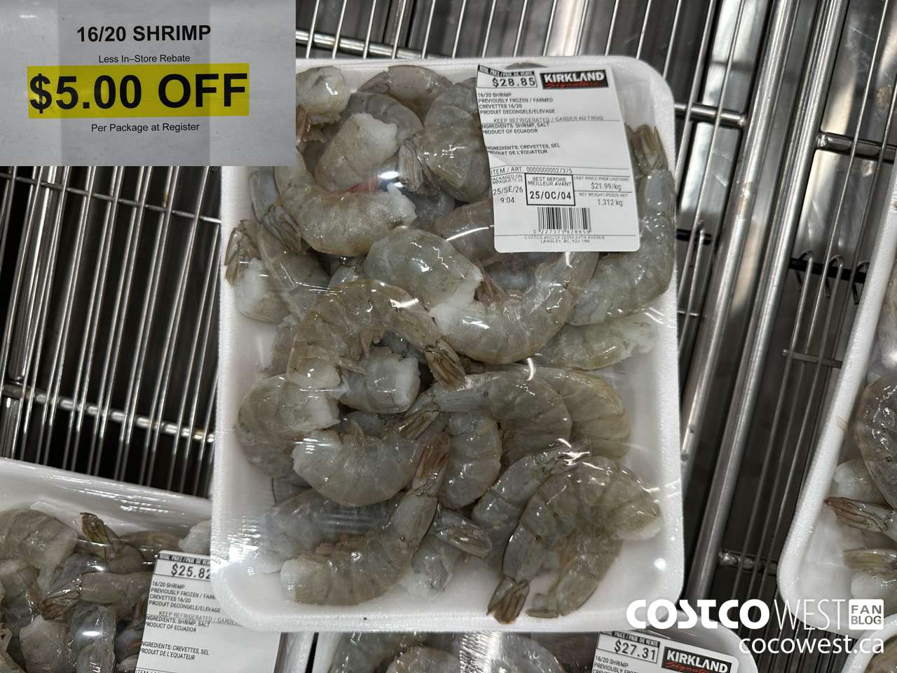 27387 16/20 SHRIMP ($5.00 INSTANT SAVINGS)