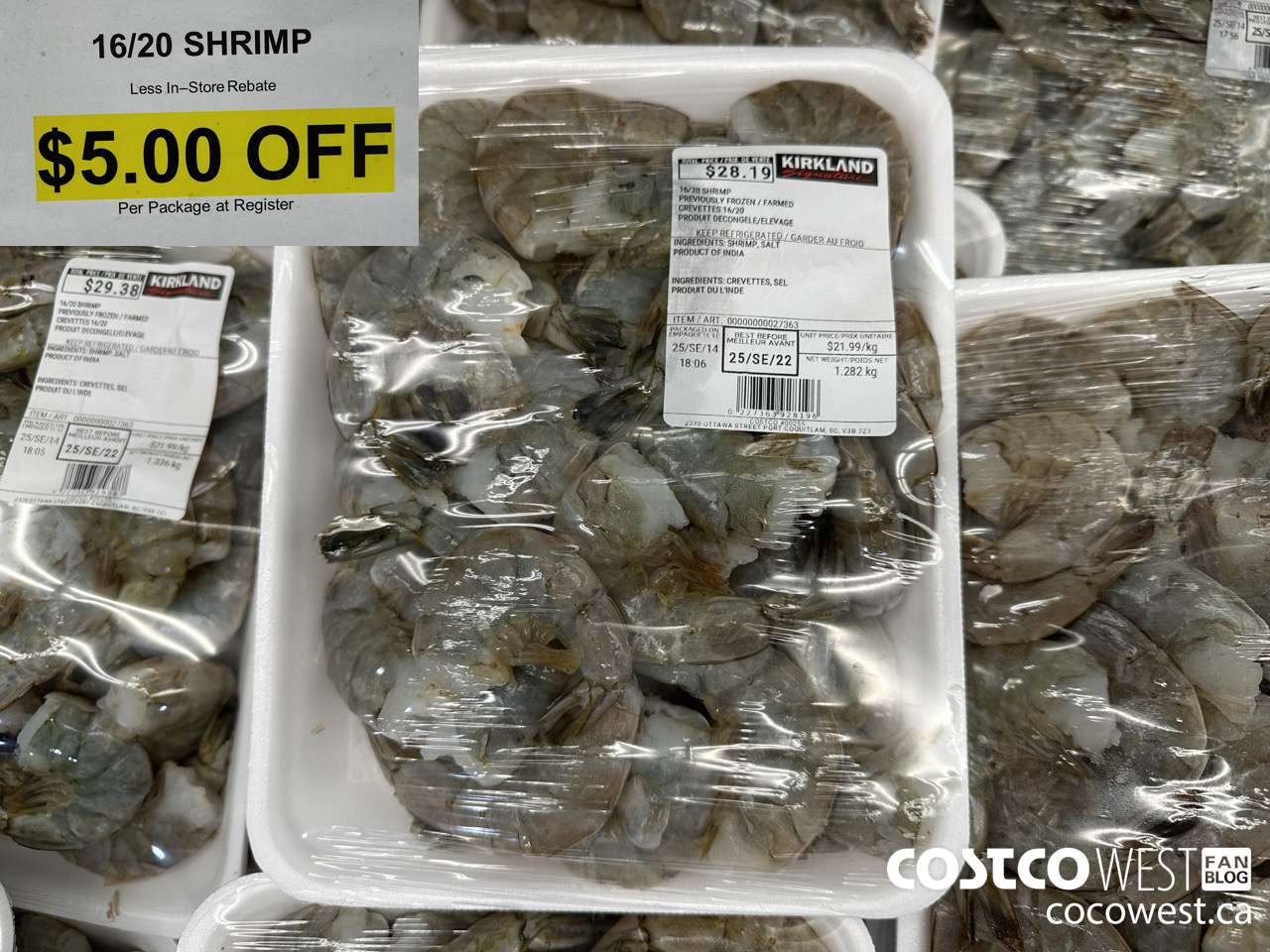 27387 16/20 SHRIMP PREVIOUSLY FROZEN/FARMED ($5.00 INSTANT SAVINGS)