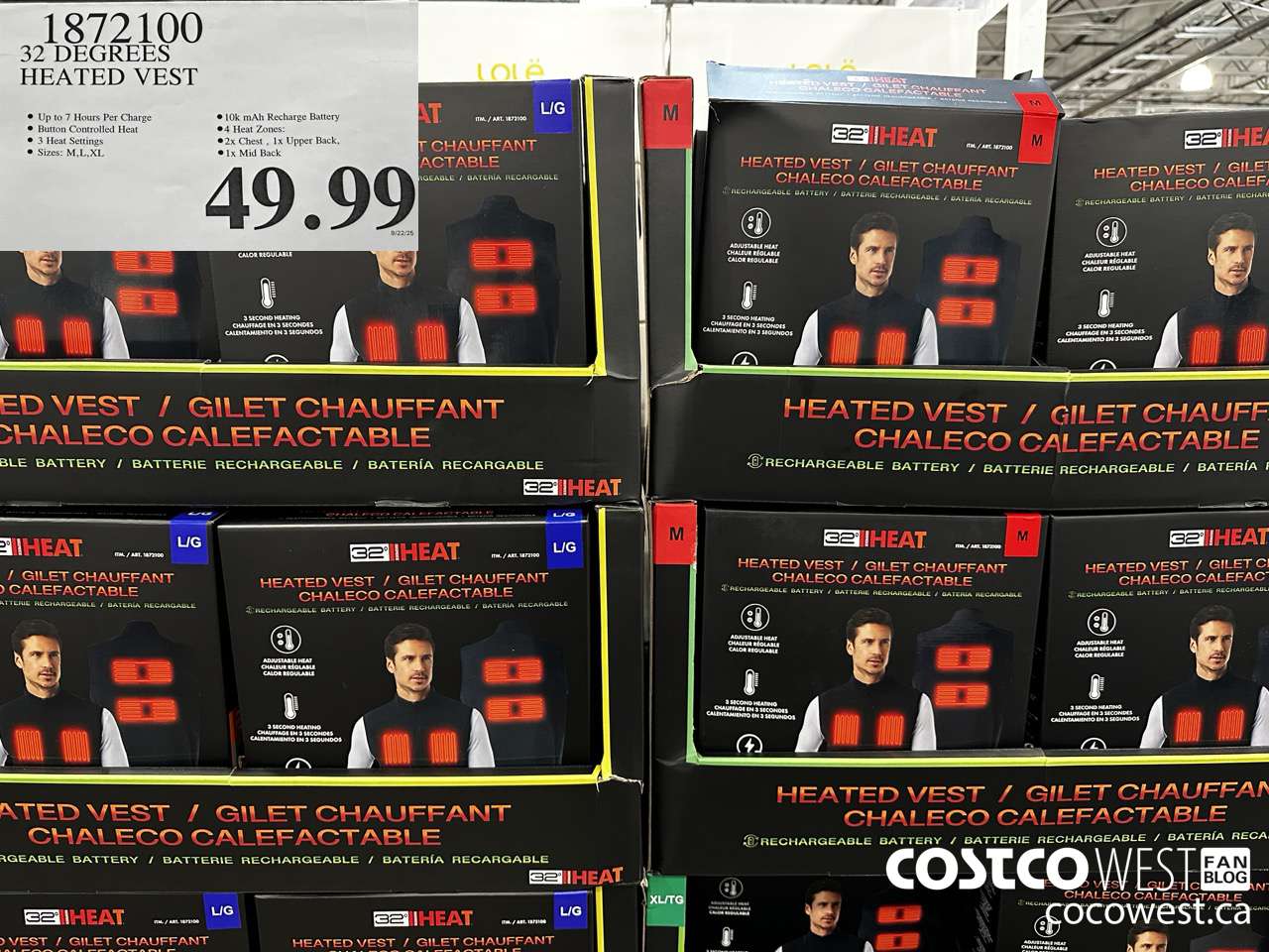 1872100 32 DEGREES HEATED VEST $49.99