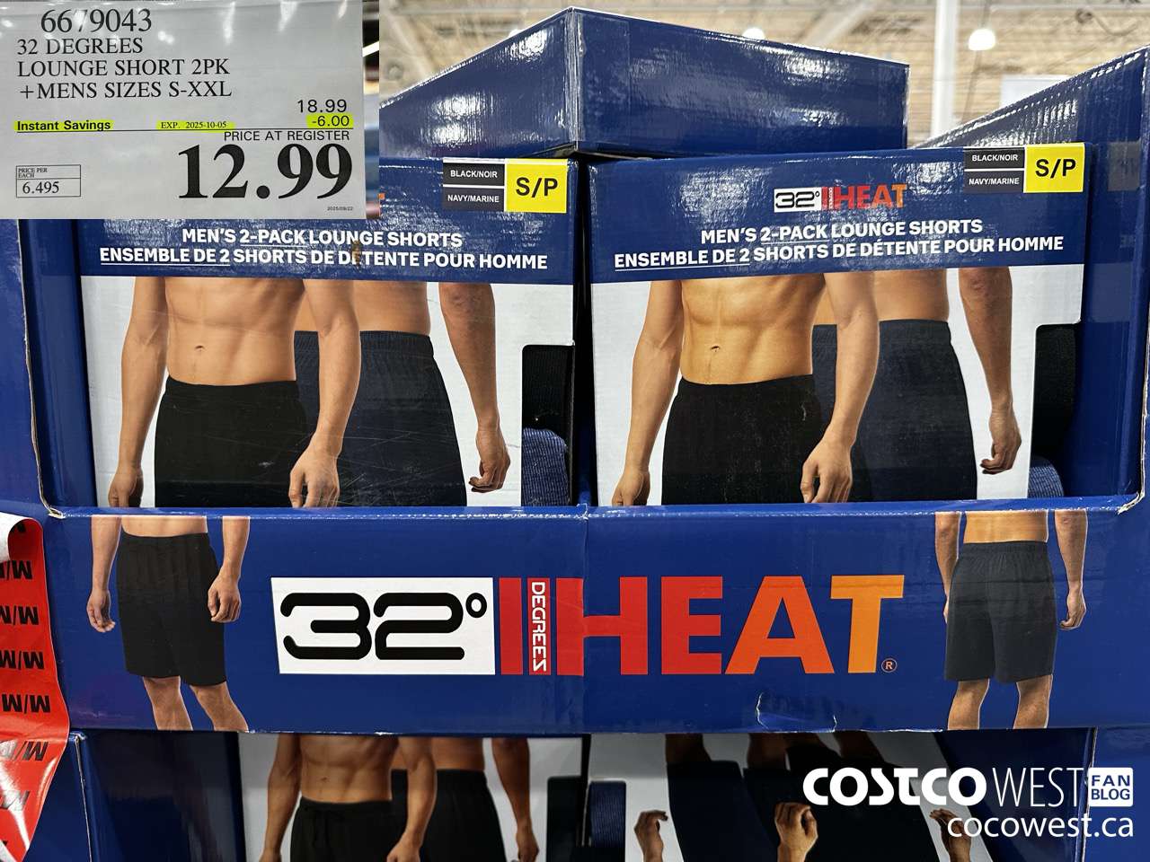 6679043 32 DEGREES LOUNGE SHORT 2PK MENS SIZES S-XXL ($6.00 INSTANT SAVINGS EXPIRES ON 2025-10-05) $12.99