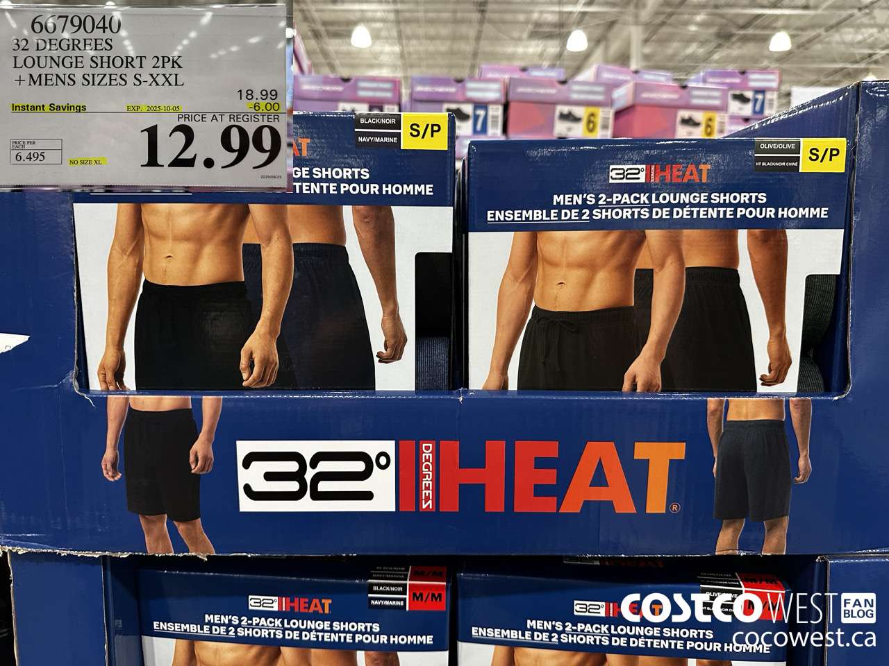 6679040 32 DEGREES LOUNGE SHORT 2PK MENS SIZES S-XXL ($6.00 INSTANT SAVINGS EXPIRES ON 2025-10-05) $12.99