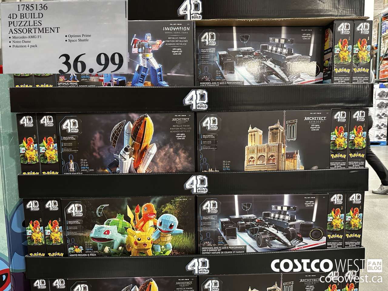 1785136 4D BUILD PUZZLES ASSORTMENT $36.99