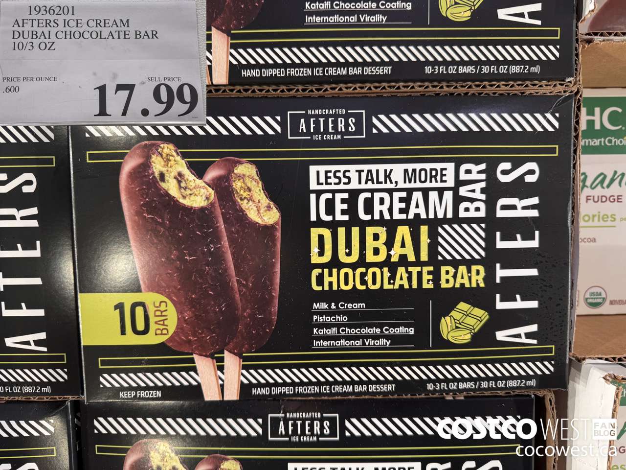 1936201 AFTERS ICE CREAM DUBAI CHOCOLATE BAR 10/3 OZ $17.99