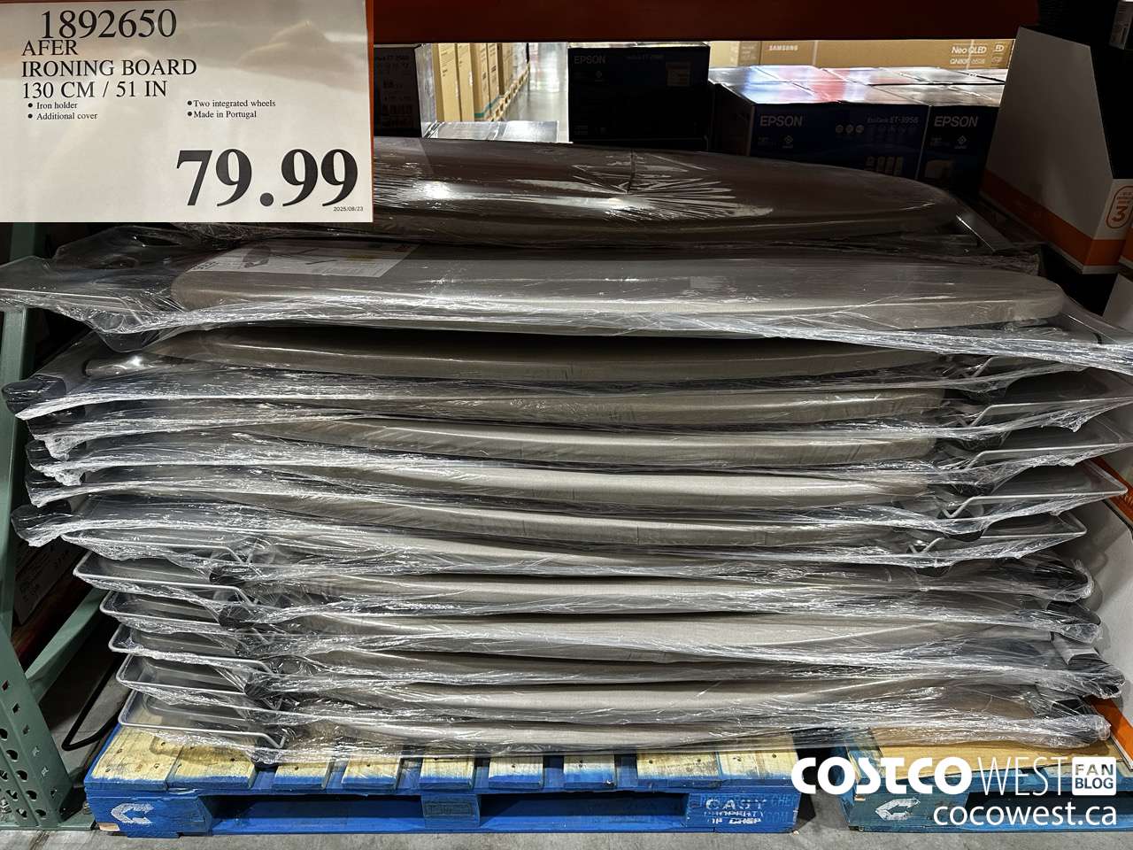 1892650 AFTER IRONING BOARD 130CM/51IN $79.99