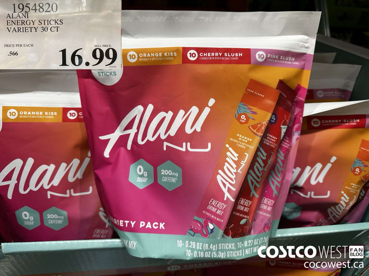 1954820 ALANI ENERGY STICKS VARIETY 30 CT $16.99
