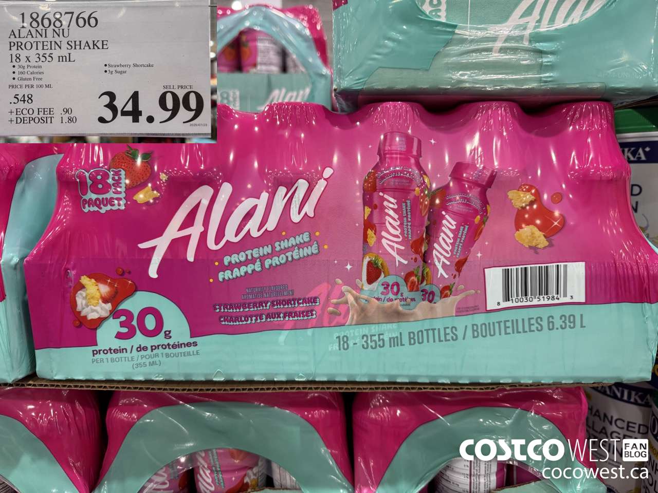 1868766 ALANI NU PROTEIN SHAKE 18 X 355ML $34.99