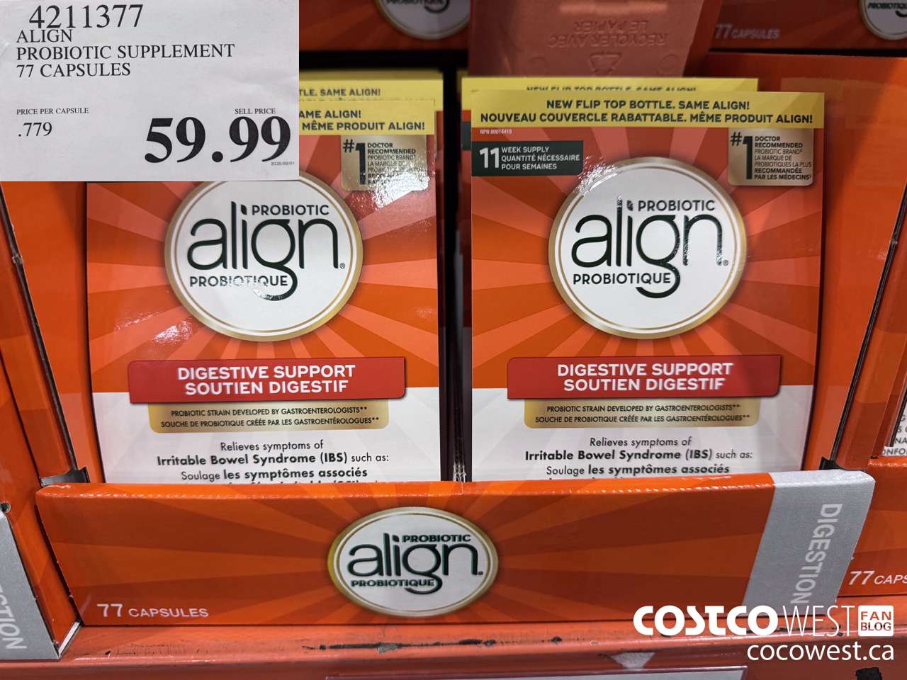 4211377 ALIGN PROBIOTIC SUPPLEMENT 77 CAPSULES $59.99