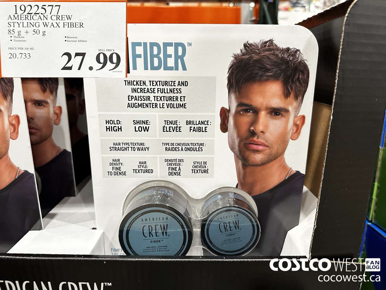 1922577 AMERICAN CREW STYLING WAX FIBER 85G + 50G $27.99