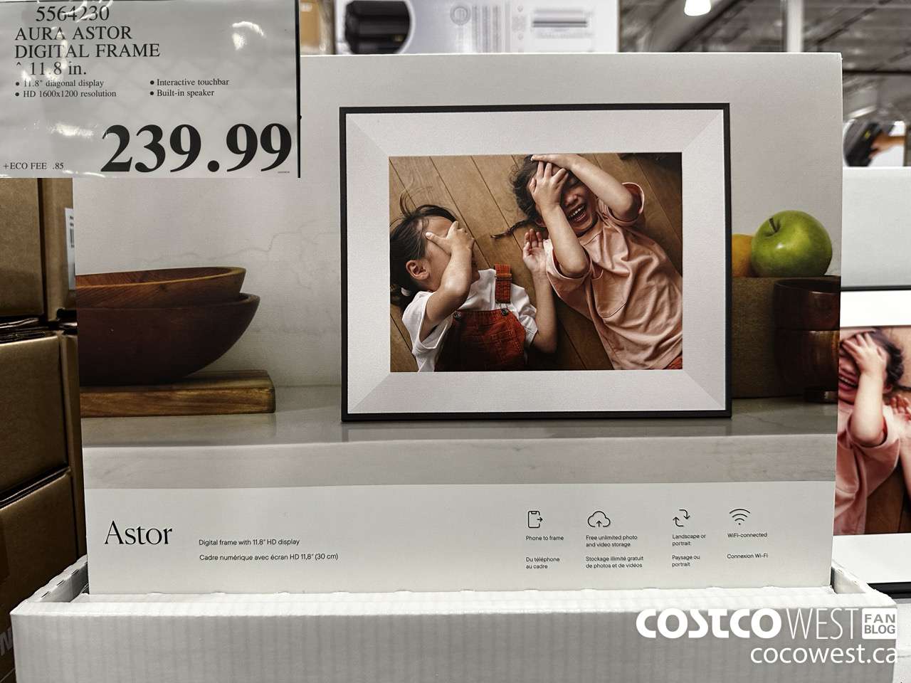 5564230 AURA ASTOR DIGITAL FRAME 11.8 IN $239.99