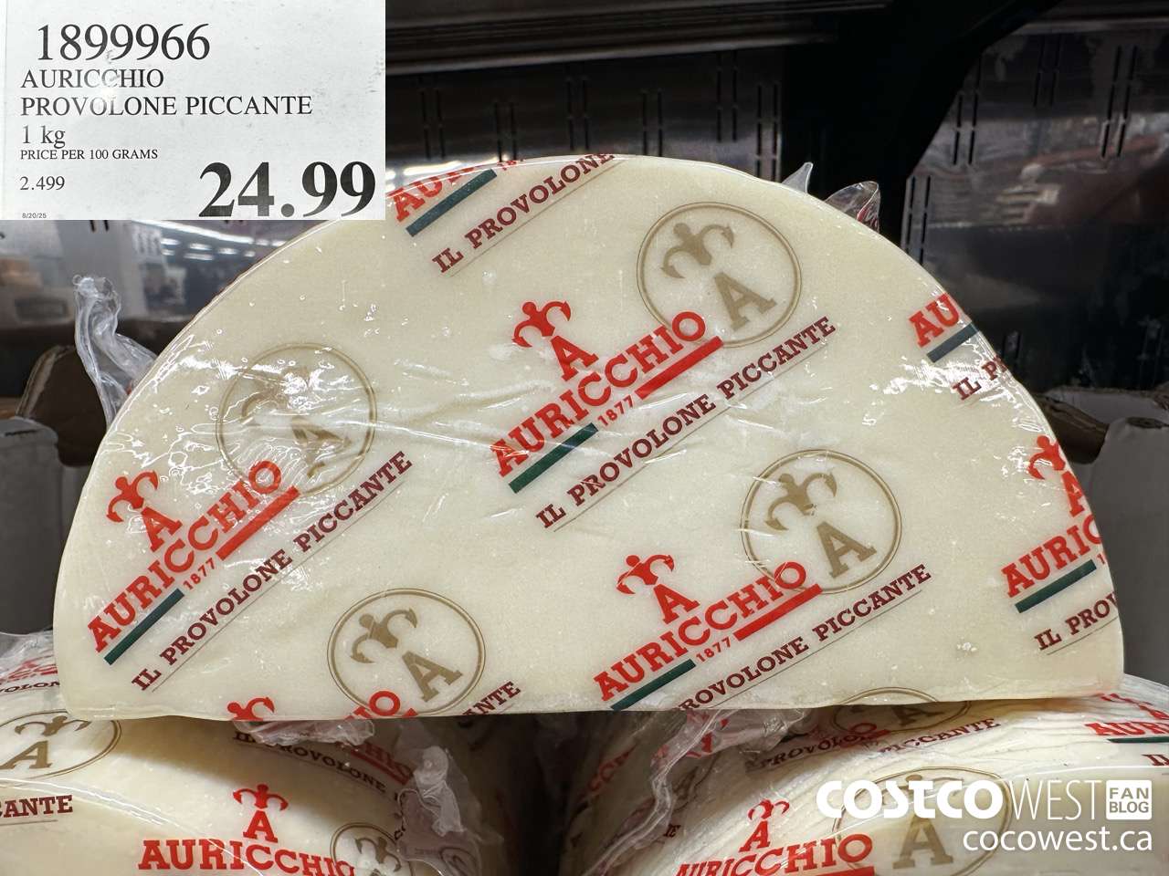 1899966 AURICCHIO PROVOLONE PICCANTE 1KG $24.99