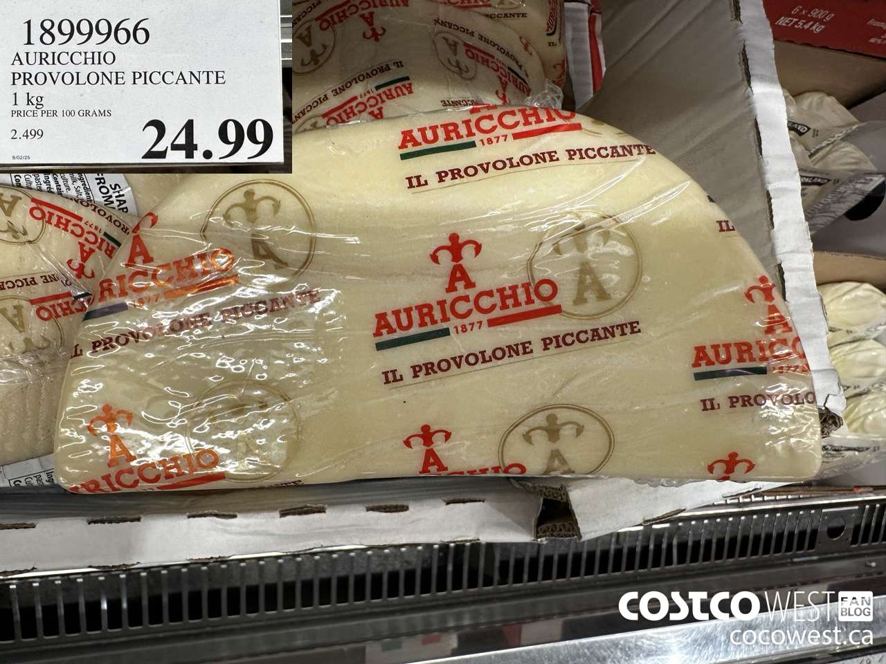 1899966 AURICCHIO PROVOLONE PICCANTE 1KG $24.99
