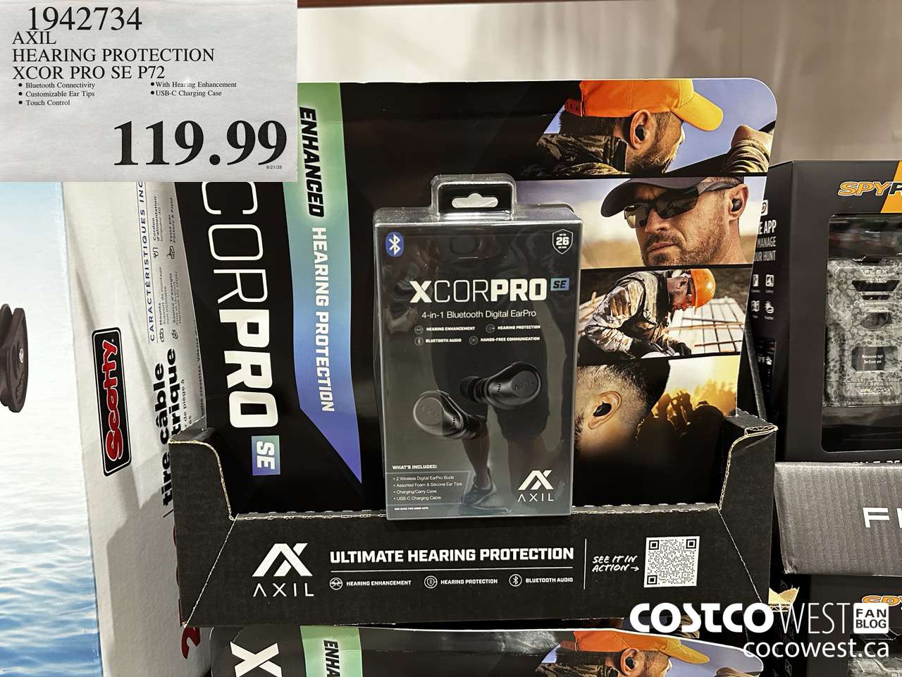1942734 AXIL HEARING PROTECTION XCOR PRO SE P72 $119.99