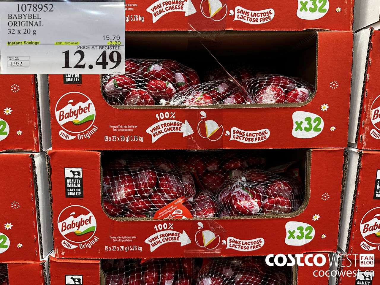 1078952 BABYBEL ORIGINAL 32 X 20G ($3.30 INSTANT SAVINGS EXPIRES ON 2025-09-07) $12.49