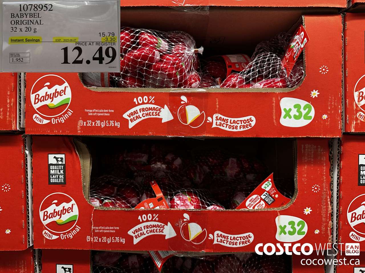 1078952 BABYBEL ORIGINAL 32 X 20G ($3.30 INSTANT SAVINGS EXPIRES ON 2025-09-07) $12.49
