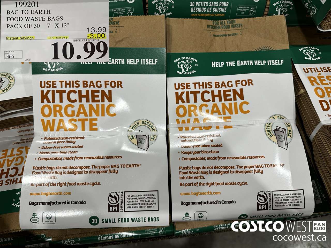 199201 BAG TO EARTH FOOD WASTE BAGS PACK OF 30 7