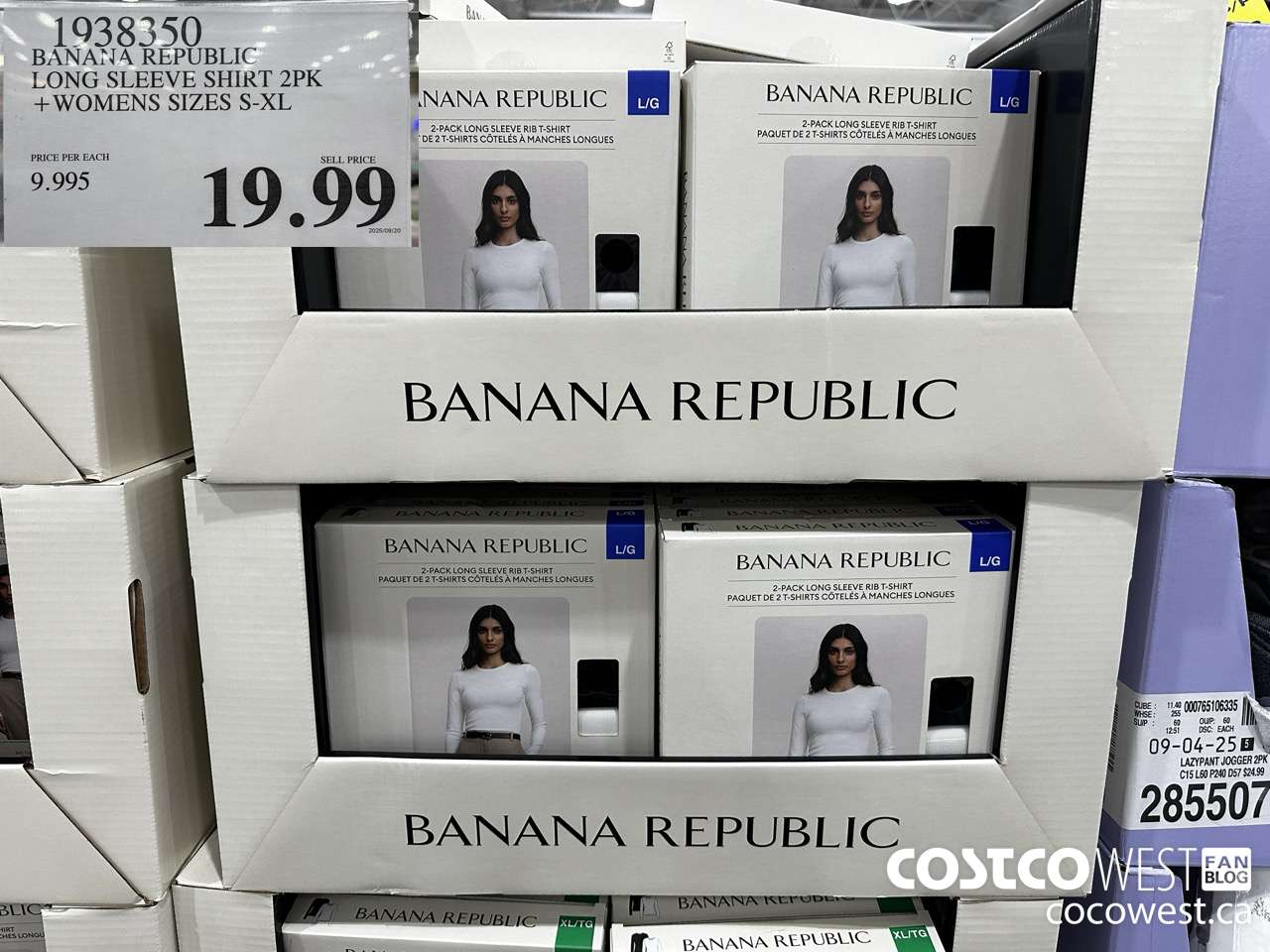 1938350 BANANA REPUBLIC LONG SLEEVE SHIRT 2PK WOMENS SIZES S-XL $19.99