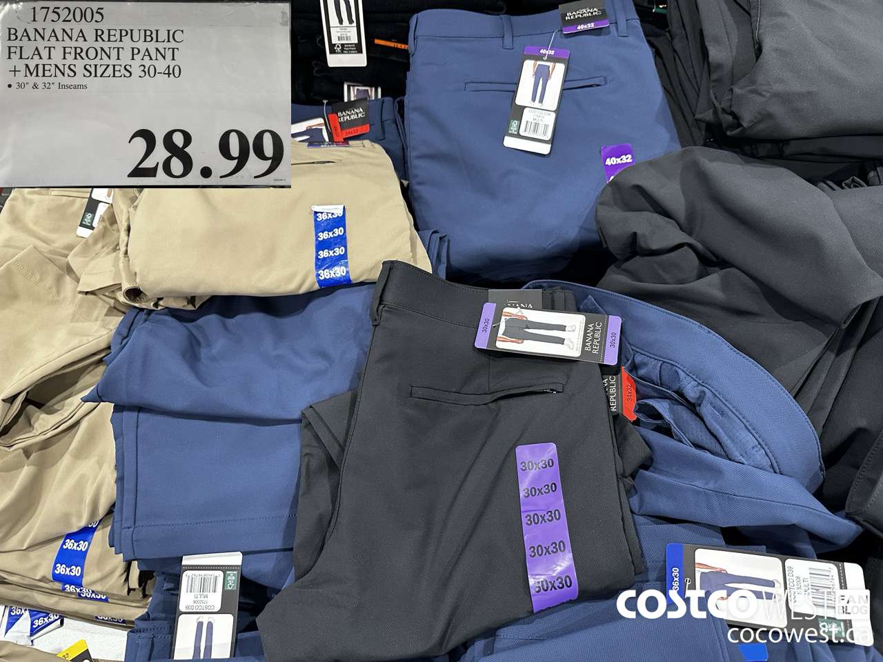 1752005 BANANA REPUBLIC TECH PANT MENS SIZES 30-40 $28.99