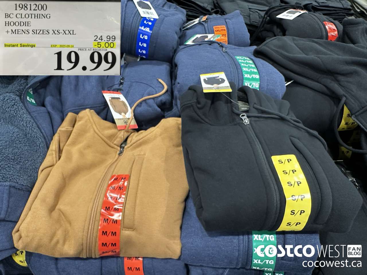 1981200 BC CLOTHING HOODIE MENS SIZES XS-XXL ($5.00 INSTANT SAVINGS EXPIRES ON 2025-09-14) $19.99