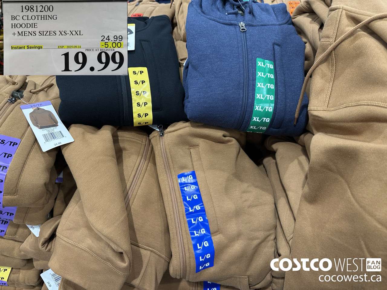 1981200 BC CLOTHING HOODIE MENS SIZES XS-XXL ($5.00 INSTANT SAVINGS EXPIRES ON 2025-09-14) $19.99