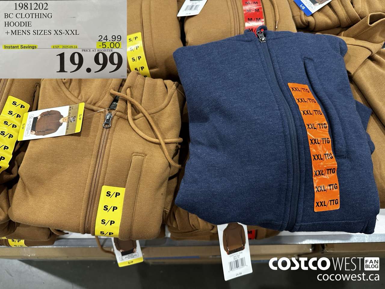 1981202 BC CLOTHING HOODIE MENS SIZES XS-XXL ($5.00 INSTANT SAVINGS EXPIRES ON 2025-09-14) $19.99