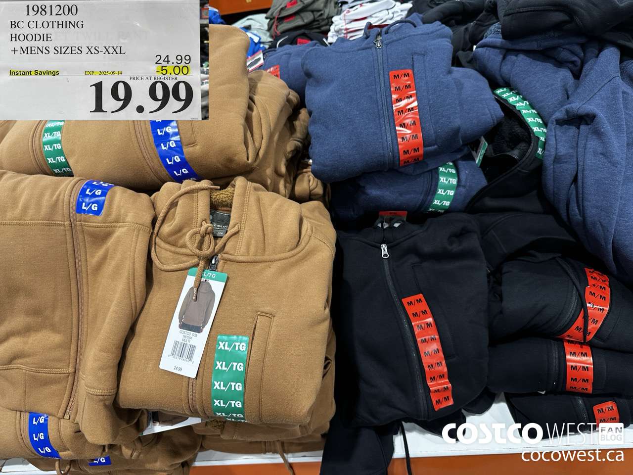 1981200 BC CLOTHING HOODIE MENS SIZES XS-XXL ($5.00 INSTANT SAVINGS EXPIRES ON 2025-09-14) $19.99