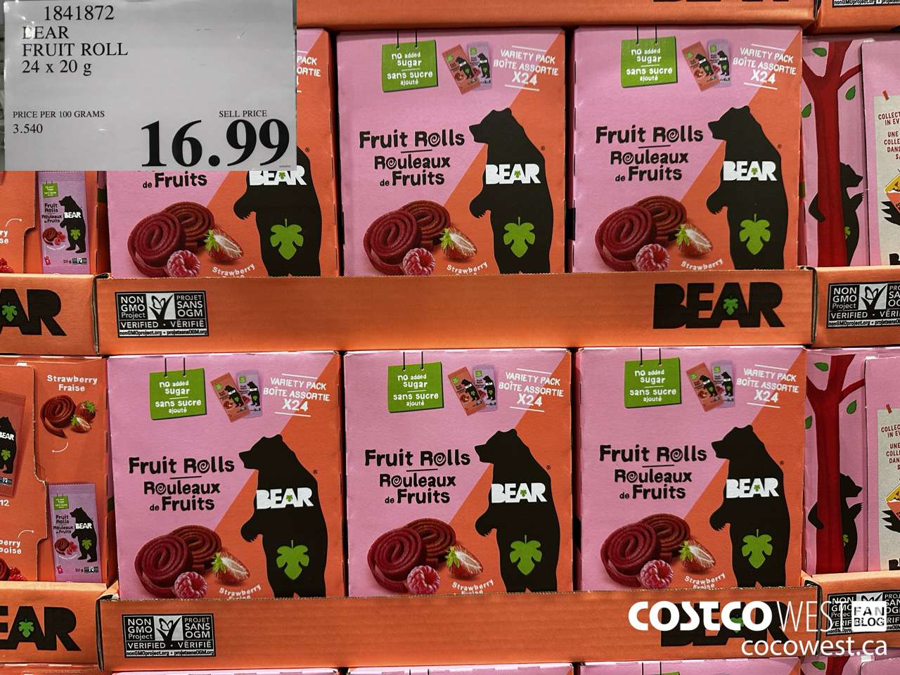 1841872 BEAR FRUIT ROLL 24 X 20G $16.99
