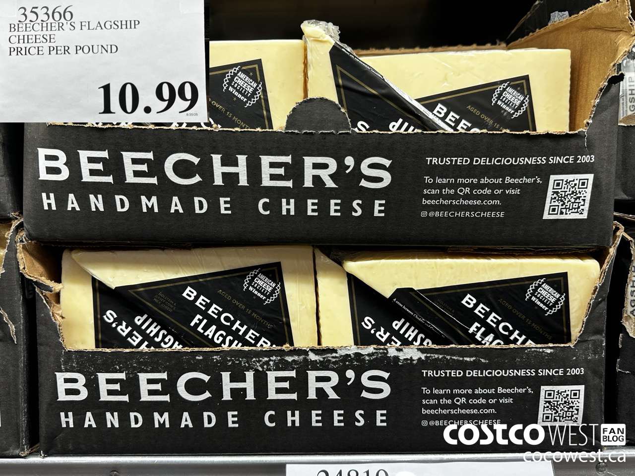 35366 BEECHER'S FLAGSHIP CHEESE PRICE PER POUND $10.99