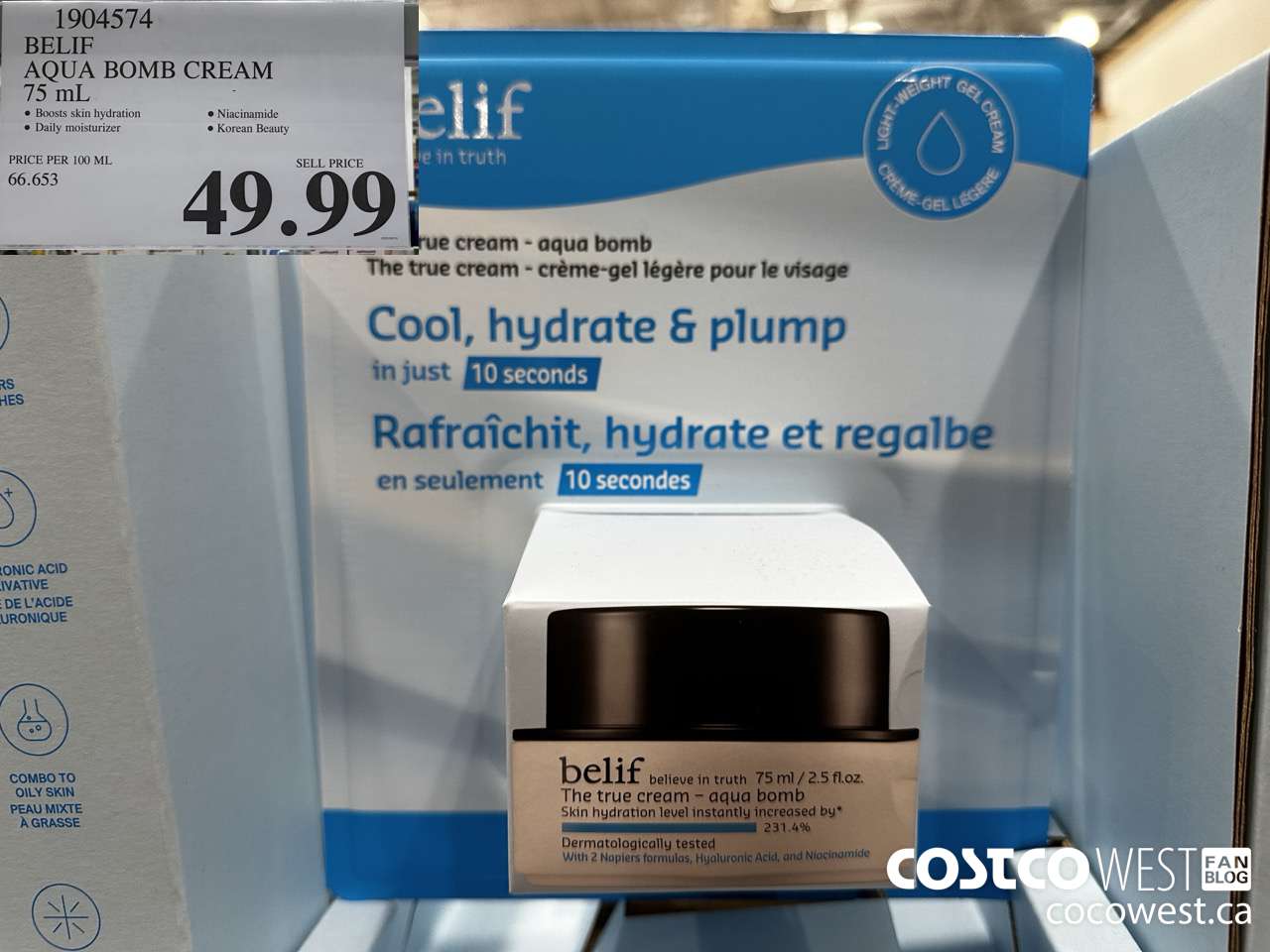 1904574 BELIF AQUA BOMB CREAM 75ML $49.99