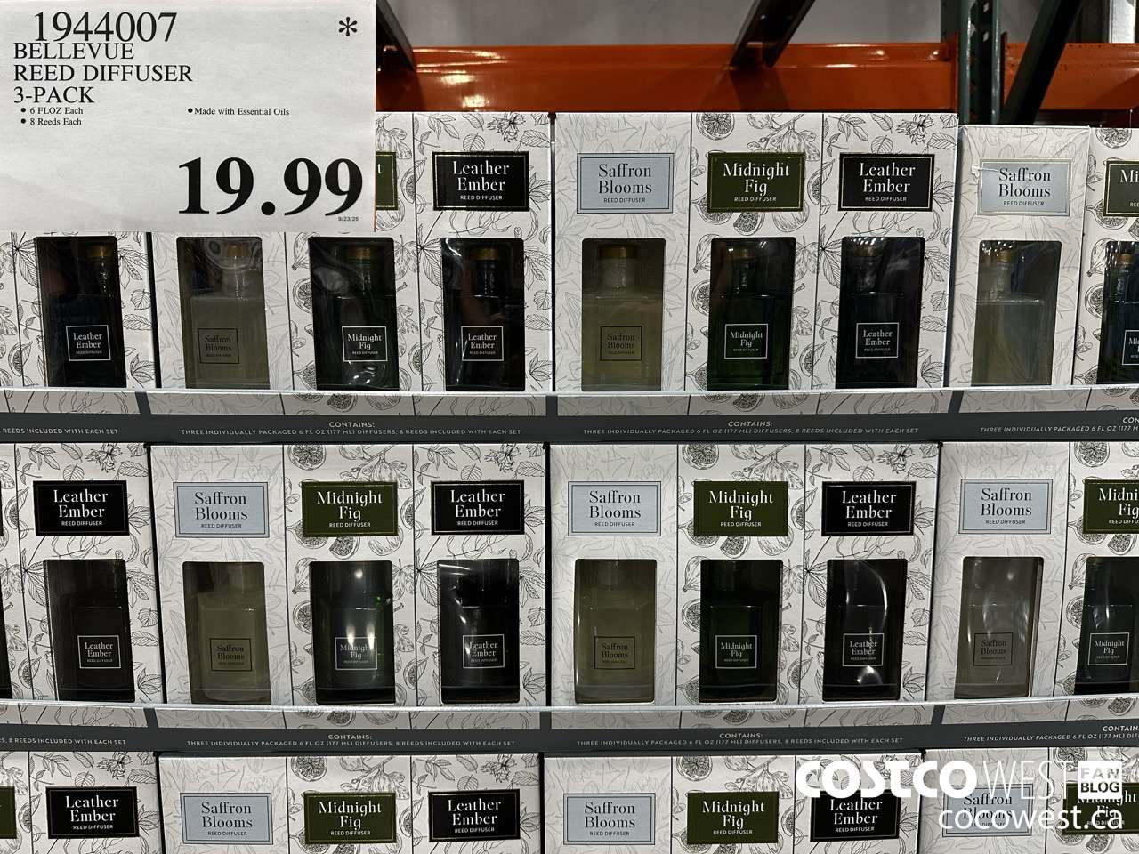 1944007 BELLEVUE REED DIFFUSER 3-PACK $19.99