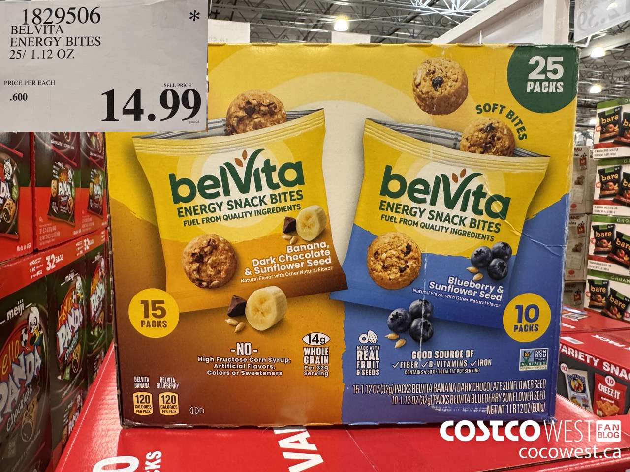 1829506 BELVITA ENERGY BITES 25/1.12 OZ $14.99