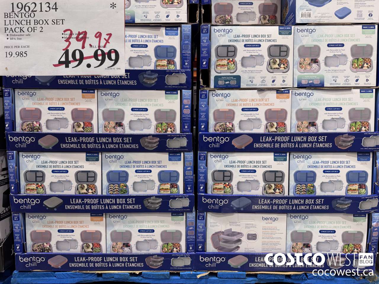 1962134 BENTGO LUNCH BOX SET PACK OF 2 $39.97