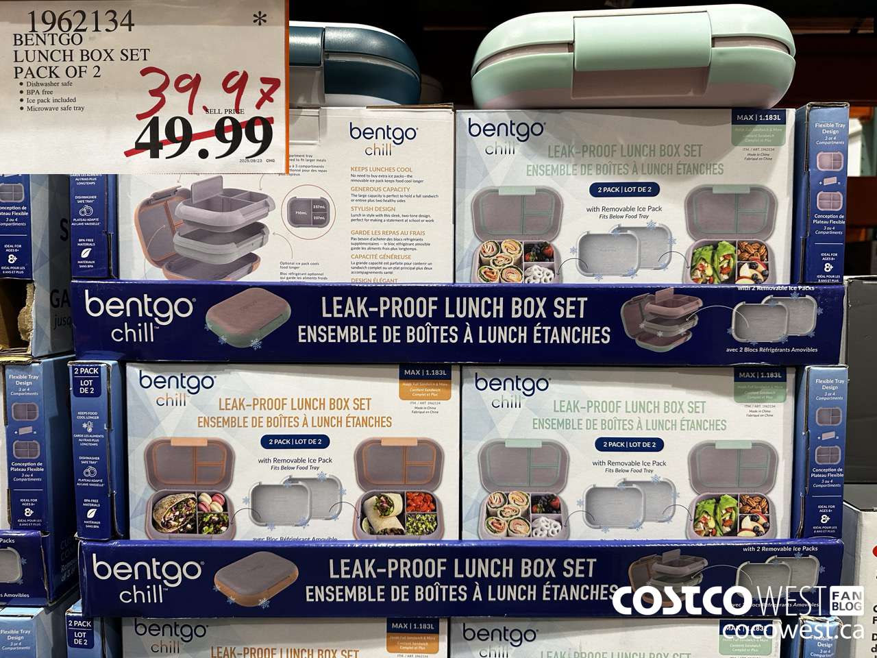 1962134 BENTGO LUNCH BOX SET PACK OF 2 $39.97