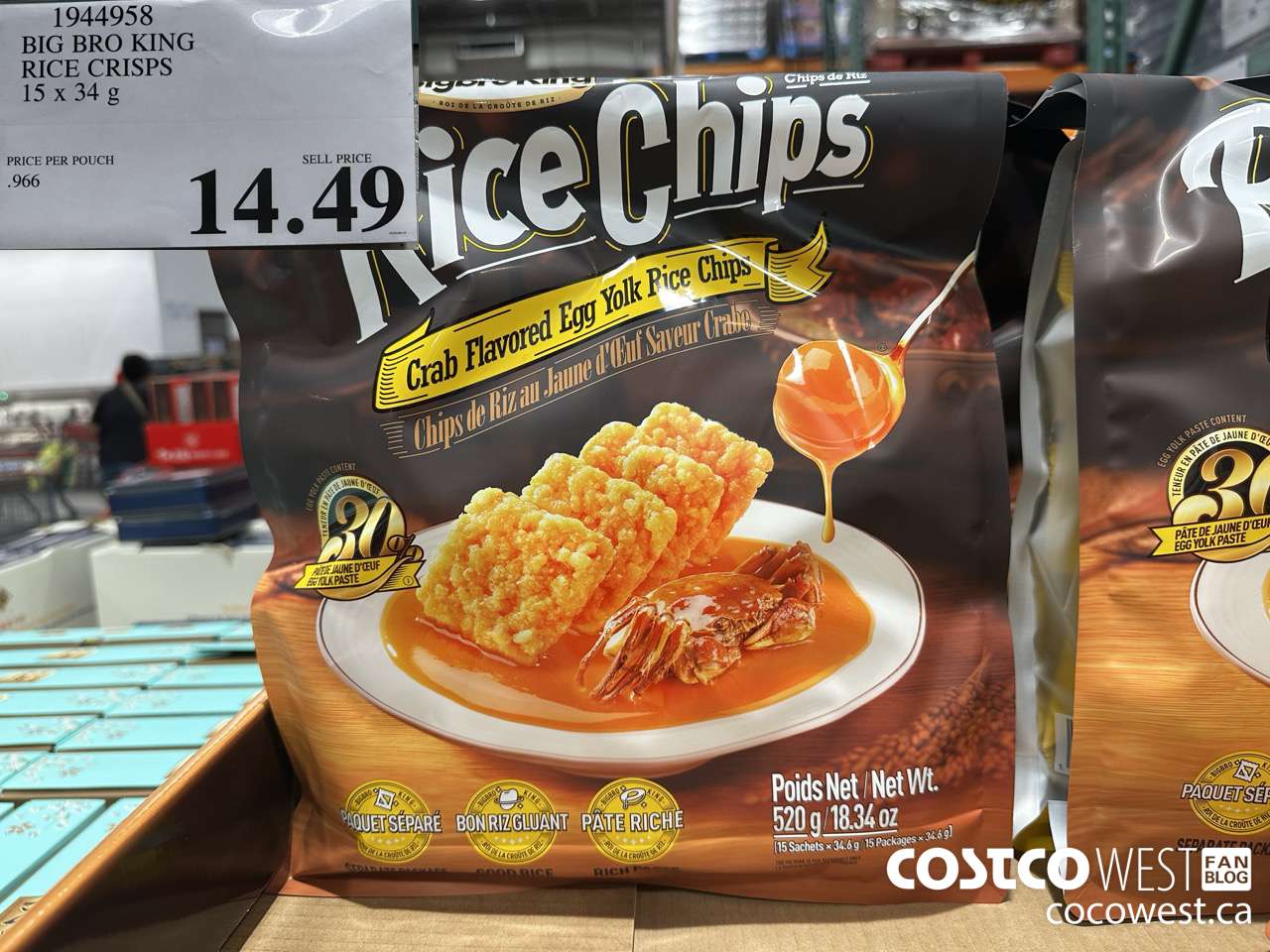 1944958 BIG BRO KING RICE CRISPS 15 X 34G $14.49