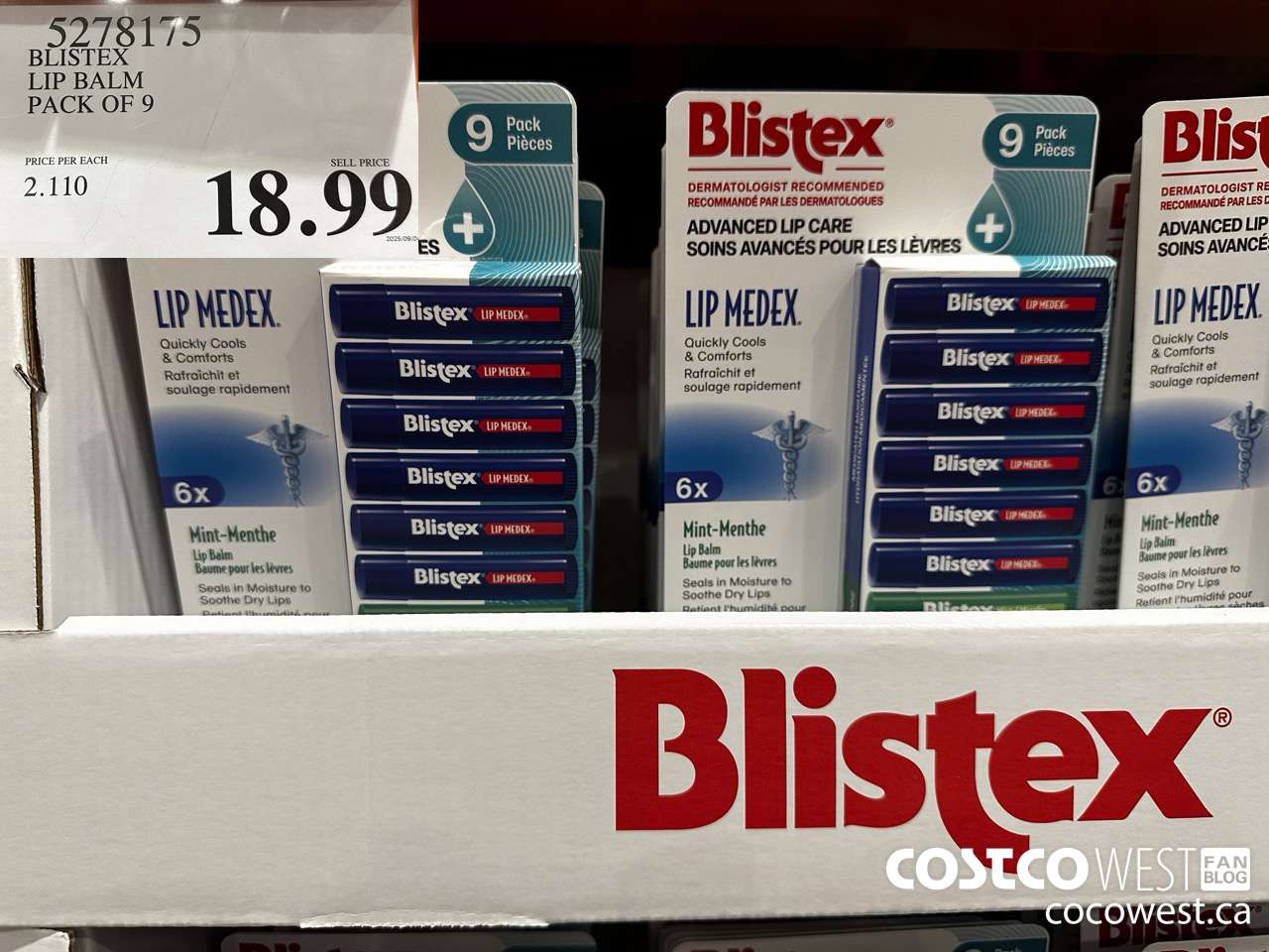 5278175 BLISTEX LIP BALM PACK OF 9 $18.99