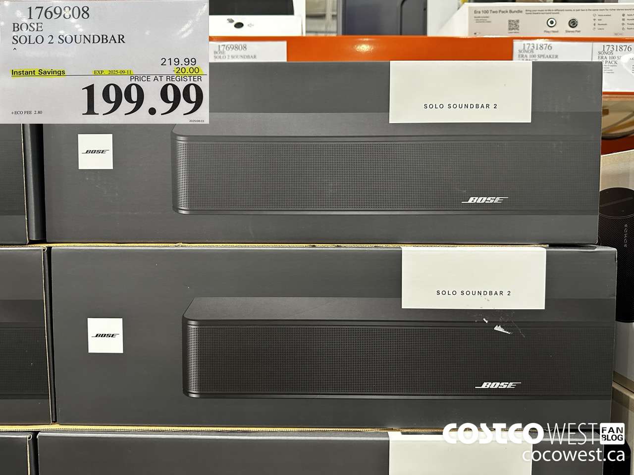 1769808 BOSE SOLO 2 SOUNDBAR ($20.00 INSTANT SAVINGS EXPIRES ON 2025-09-11) $199.99