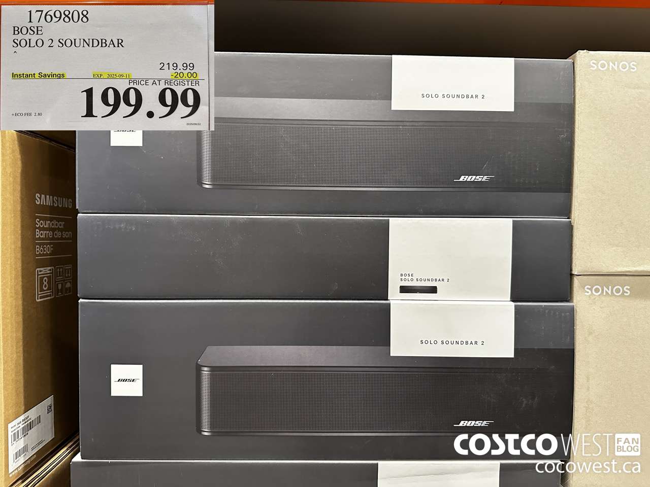1769808 BOSE SOLO 2 SOUNDBAR ($20.00 INSTANT SAVINGS EXPIRES ON 2025-09-11) $199.99