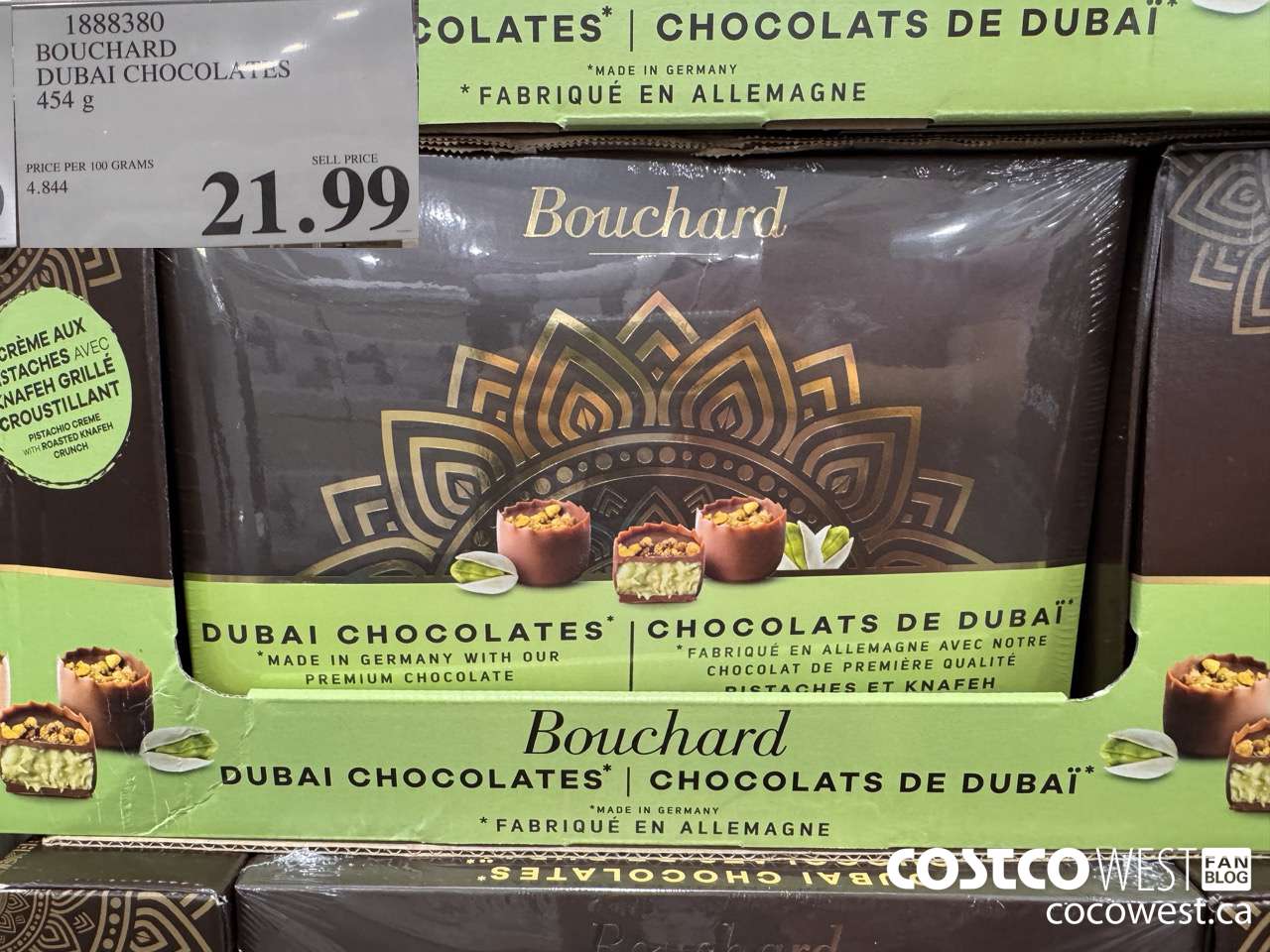 1888380 BOUCHARD DUBAI CHOCOLATES 454G $21.99