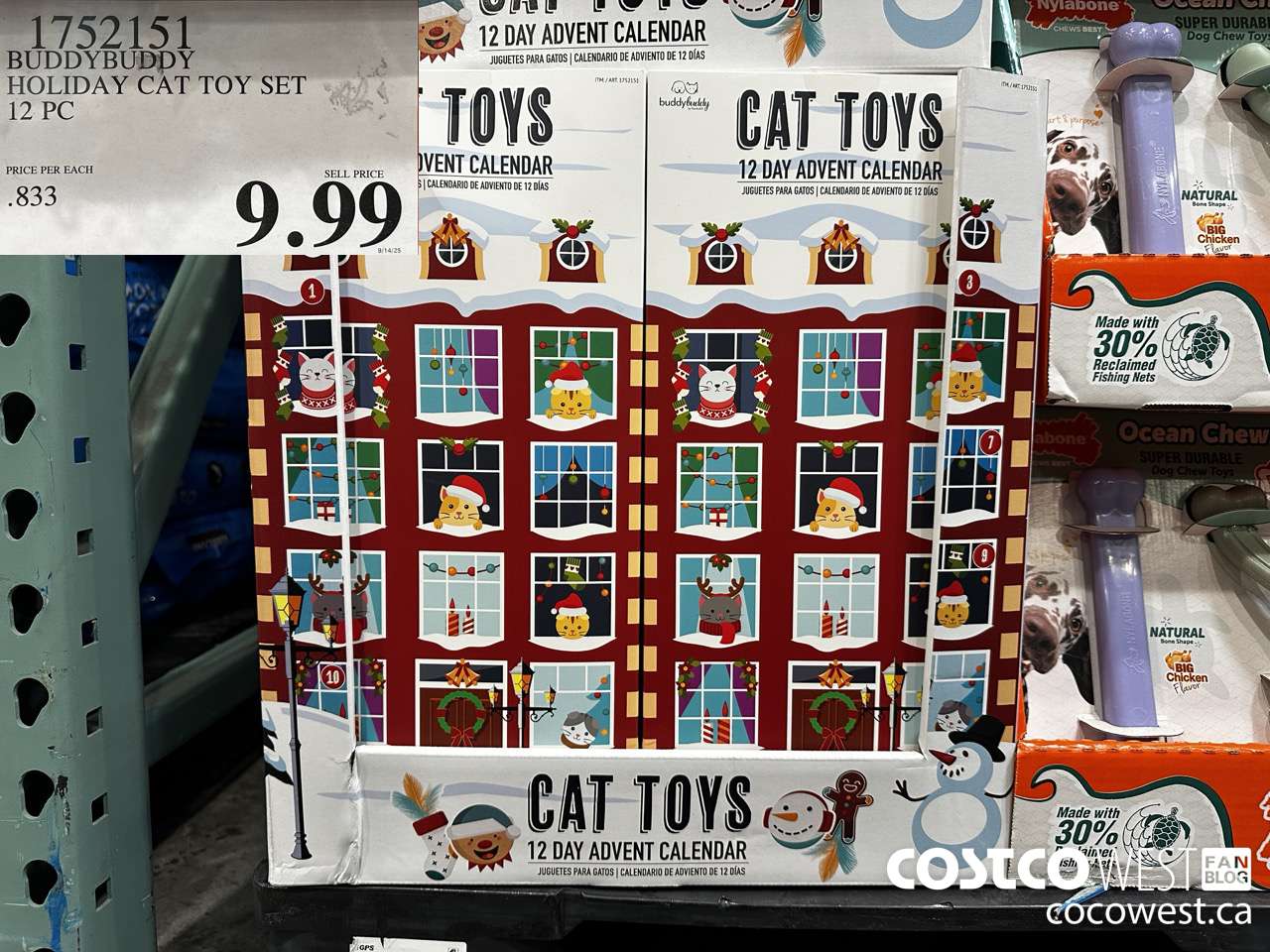 1752151 BUDDYBUDDY HOLIDAY CAT TOY SET 12 PC $9.99