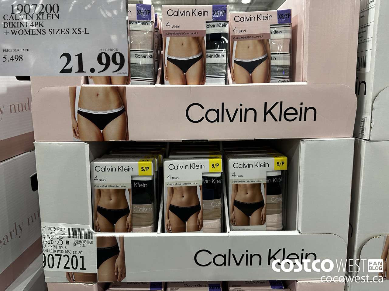 1907200 CALVIN KLEIN BIKINI BRIEFS 4PK LADIES SIZES XS-L $21.99