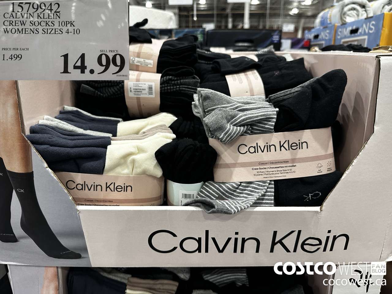 1579942 CALVIN KLEIN CREW SOCKS 10PK WOMENS SIZES 4-10 $14.99