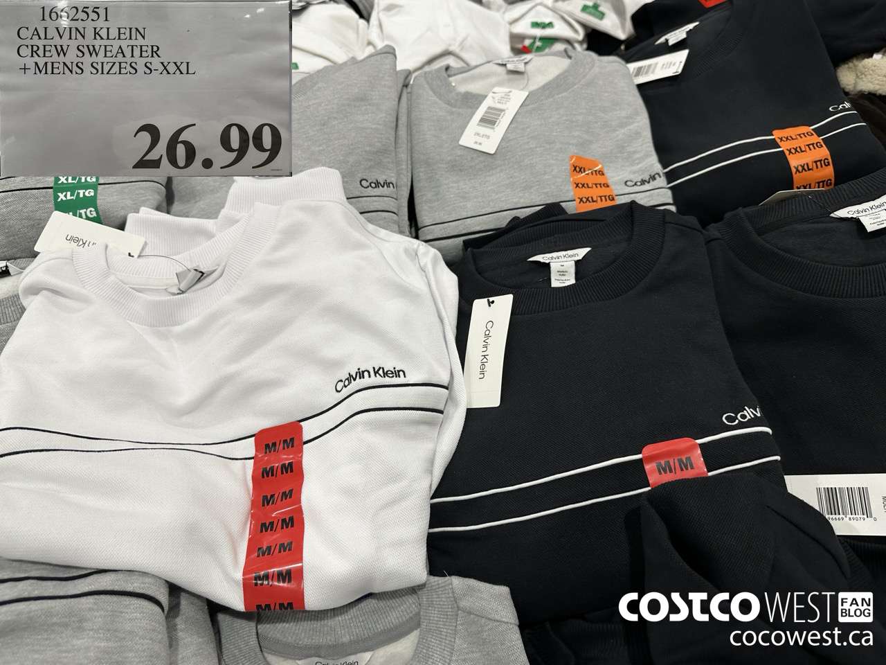 1662551 CALVIN KLEIN CREW SWEATER MENS SIZES S-XXL $26.99