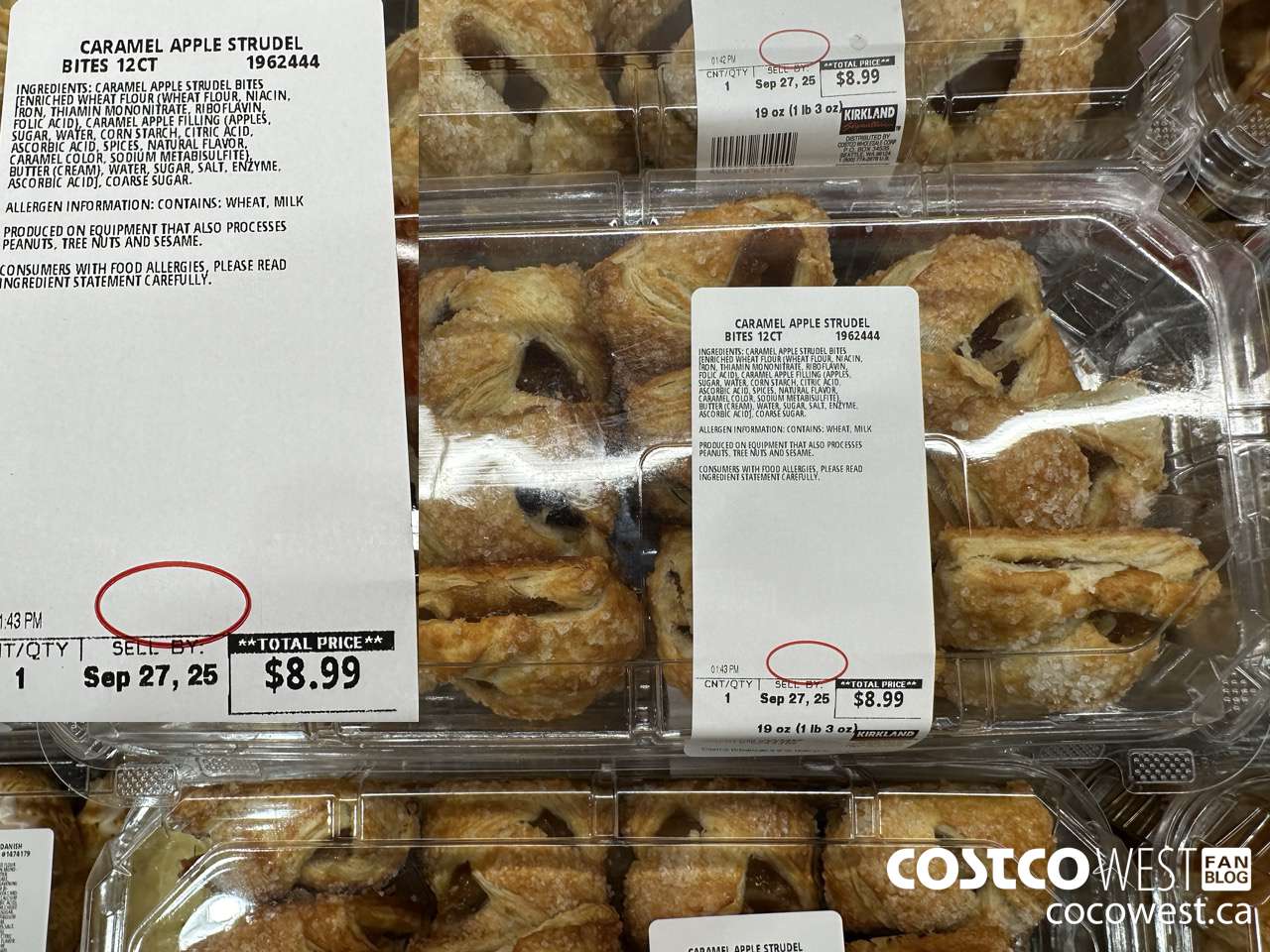 1962444 CARAMEL APPLE STRUDEL BITES 12 CT $8.99