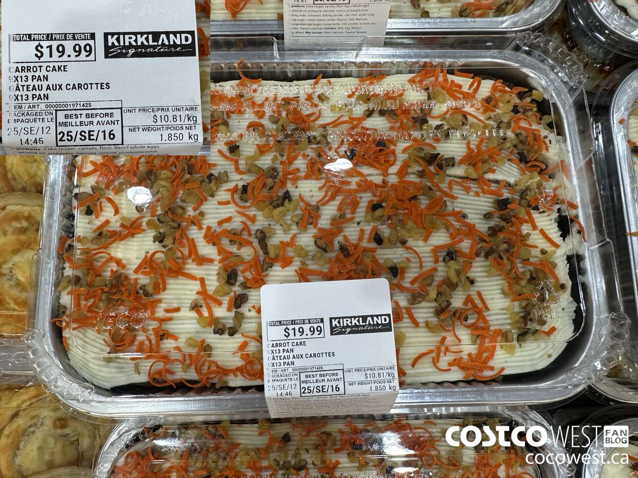 1971425 CARROT CAKE 9X13 PAN $19.99