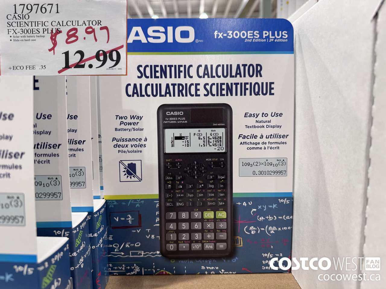 1797671 CASIO SCIENTIFIC CALCULATOR FX-300ES PLUS $8.97