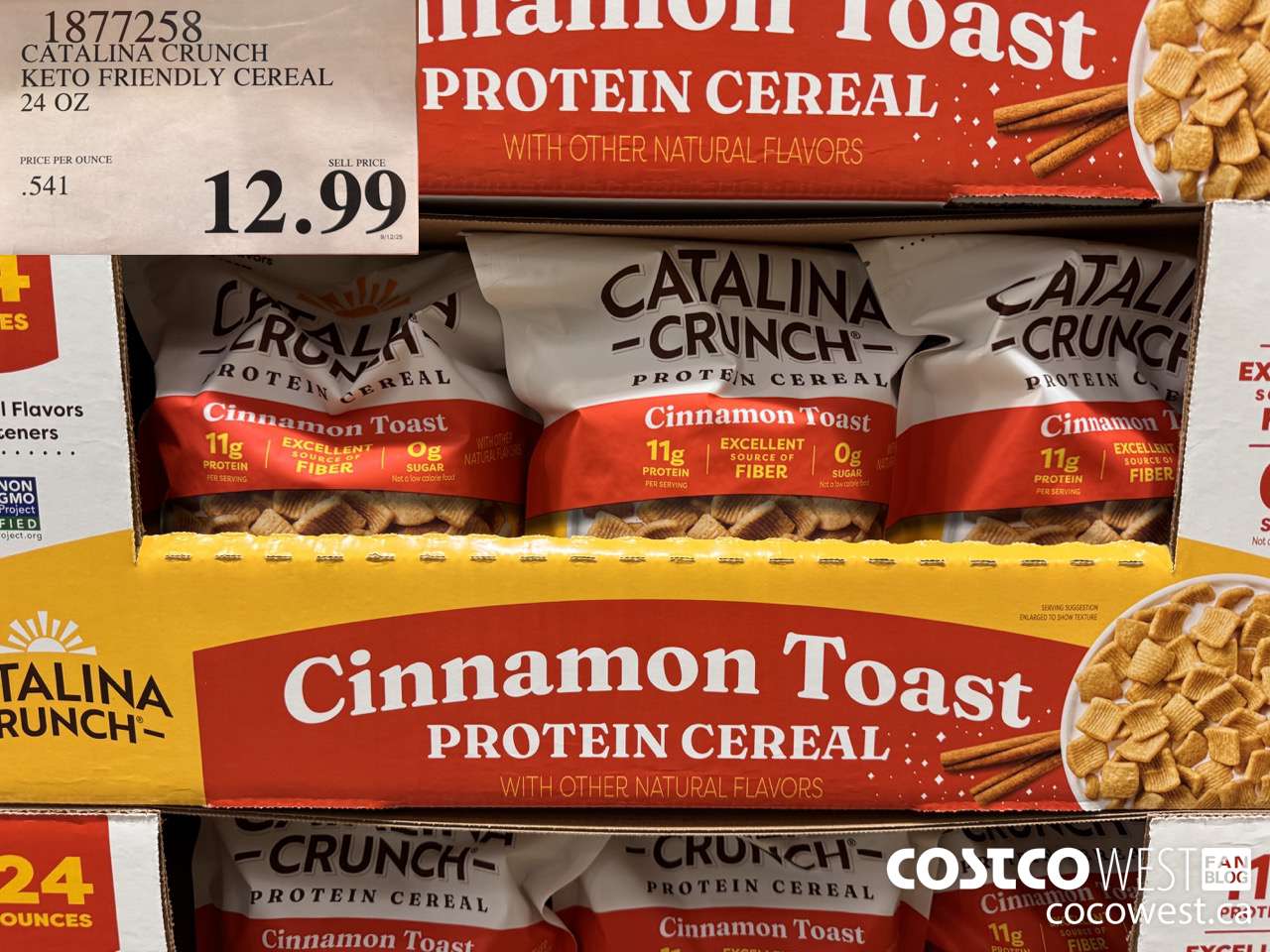 1877258 CATALINA CRUNCH KETO FRIENDLY CEREAL 24 OZ $12.99