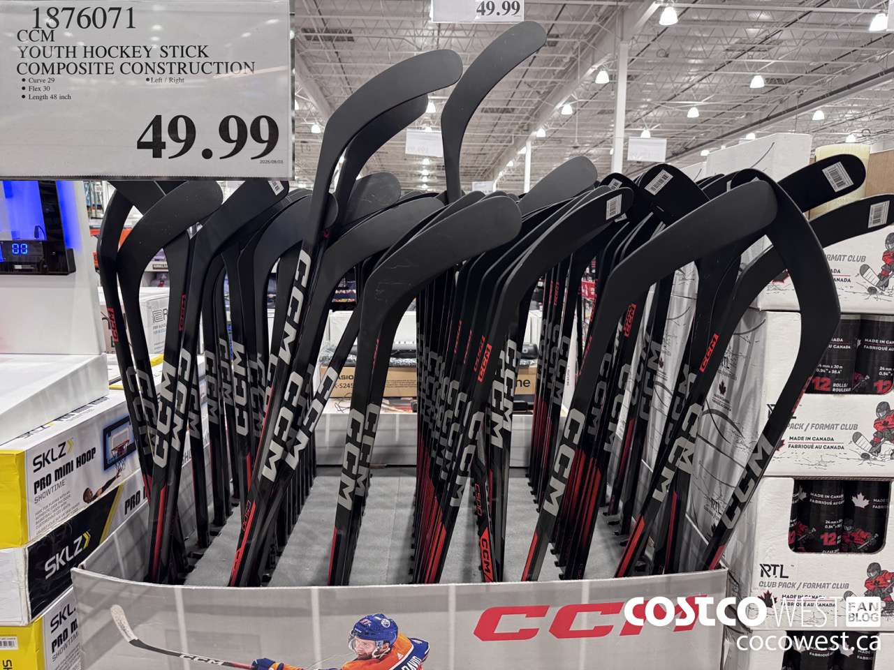 1876071 CCM YOUTH HOCKEY STICK COMPOSITE CONSTRUCTION $49.99