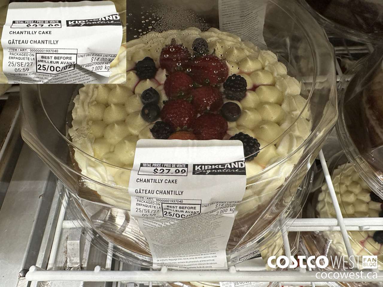 1937040 CHANTILLY CAKE $27.99